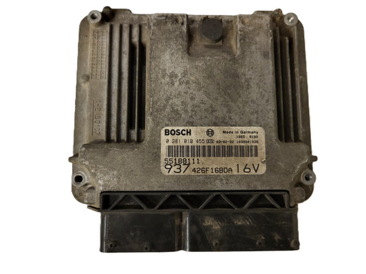 ALFA ROMEO 147 ECU / 0281010455 / 55188111 / BOSCH