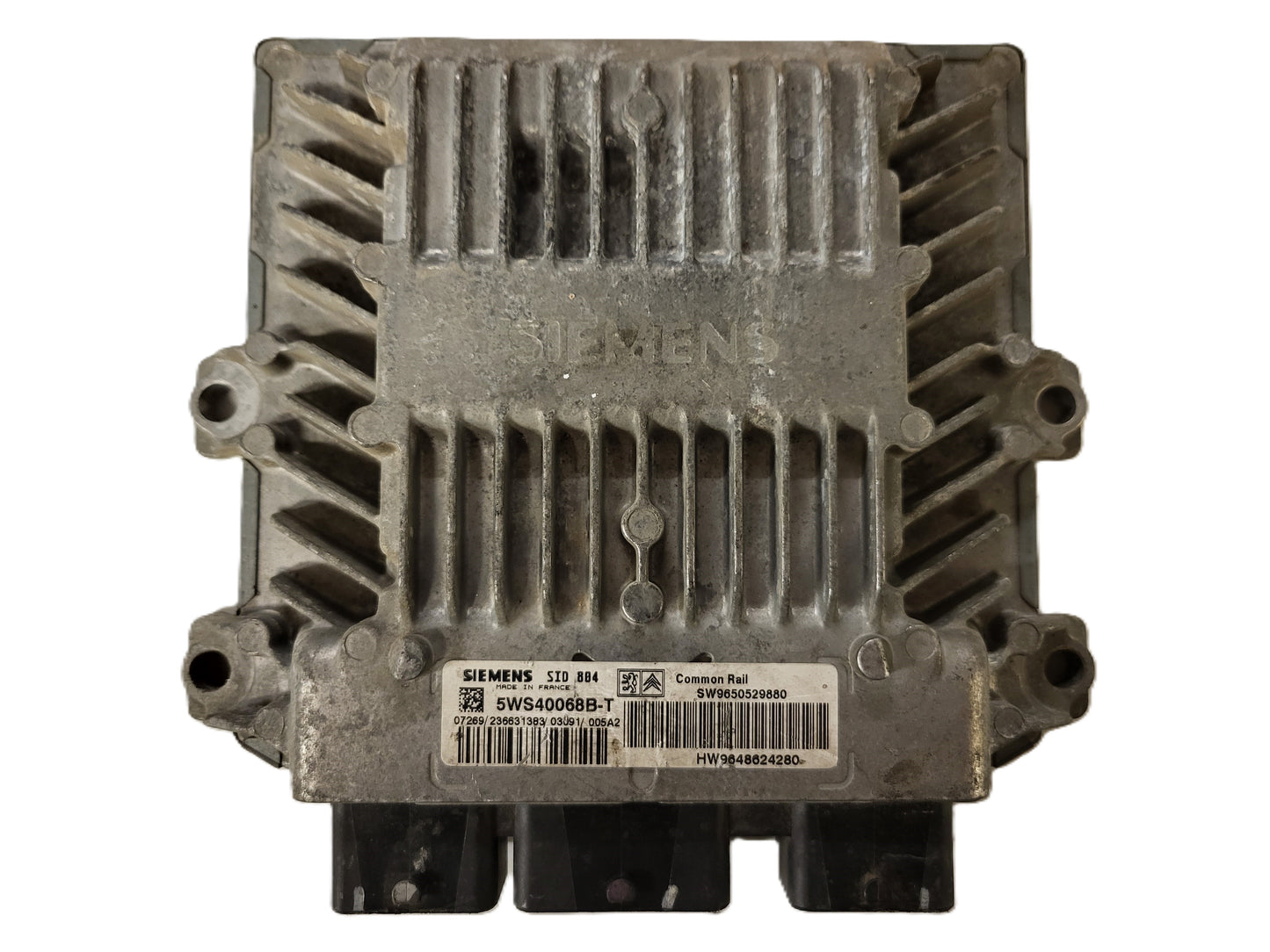 PEUGEOT CITROEN ECU / 5WS40068B-T / SID804 / SID 804 / 9650529880 / 9648624280