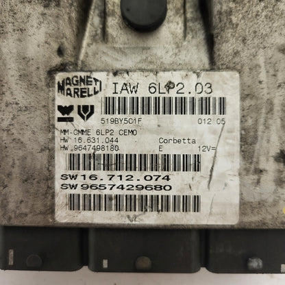 PEUGEOT CITROEN ECU / IAW 6LP2.03 / 9657429680 / 9647498180 / MAGNETI MARELLI