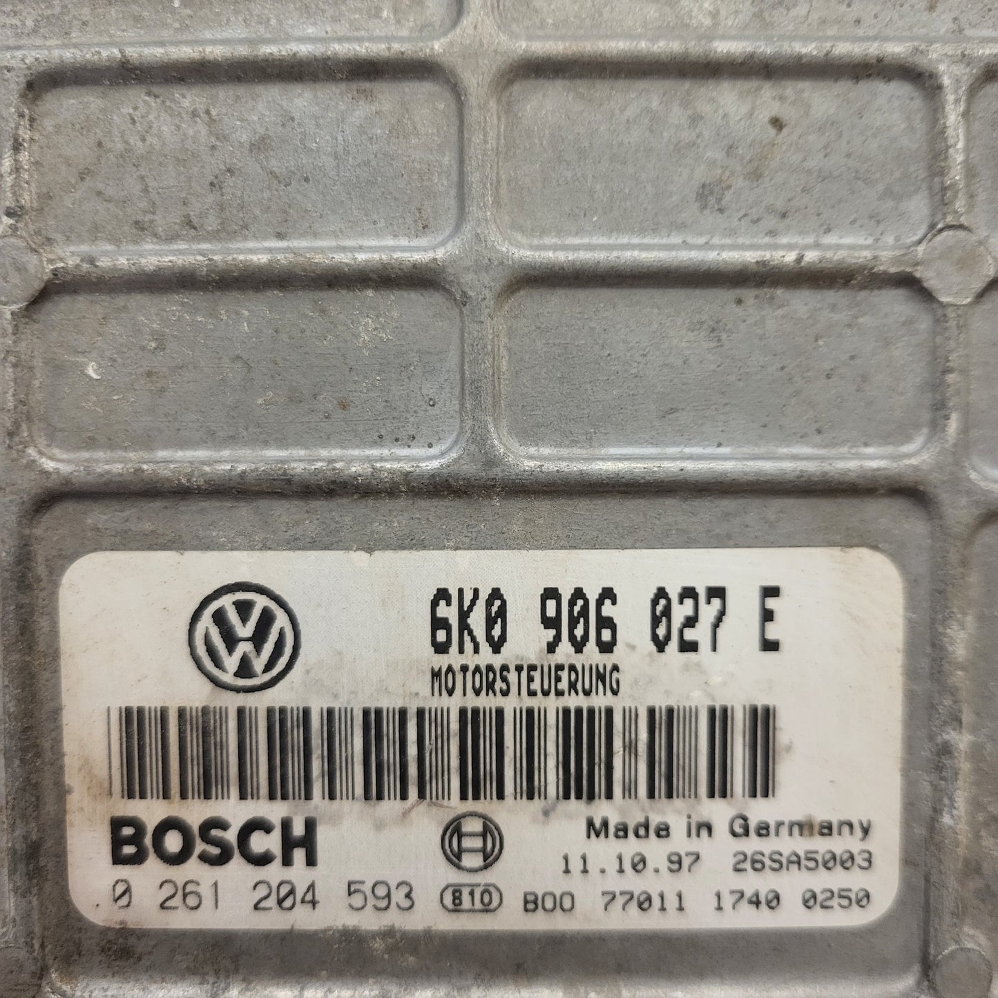 VOLKSWAGEN POLO 6N ECU / 0261204593 / 6K0906027E / BOSCH