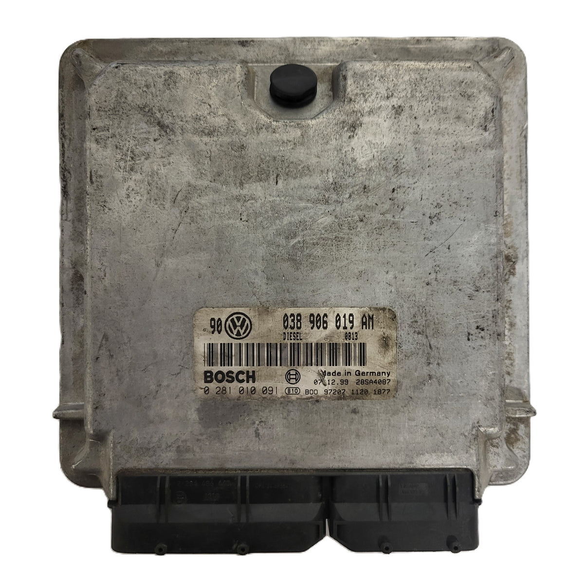 VW GOLF ECU / 038906019AM / 0281010091 / BOSCH - B10-24 - 1