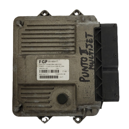 Fiat Punto ECU / MJD 6JF.P3 / 55195817 / HW01BM / 71600.053.00 / MAGNETI MARELLI - B11-04 - 1