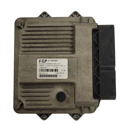 FIAT PANDA 1.3 ECU / 51766999 / MJD 6JF.S1 / HW01B / 71600.005.03 / MAGNETI - B11-07 - 1