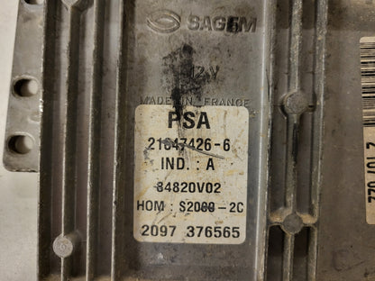 CITROEN XSARA ECU / 9646243580 / 9646509880 / 21647426-6 / S2000-2C / SAGEM