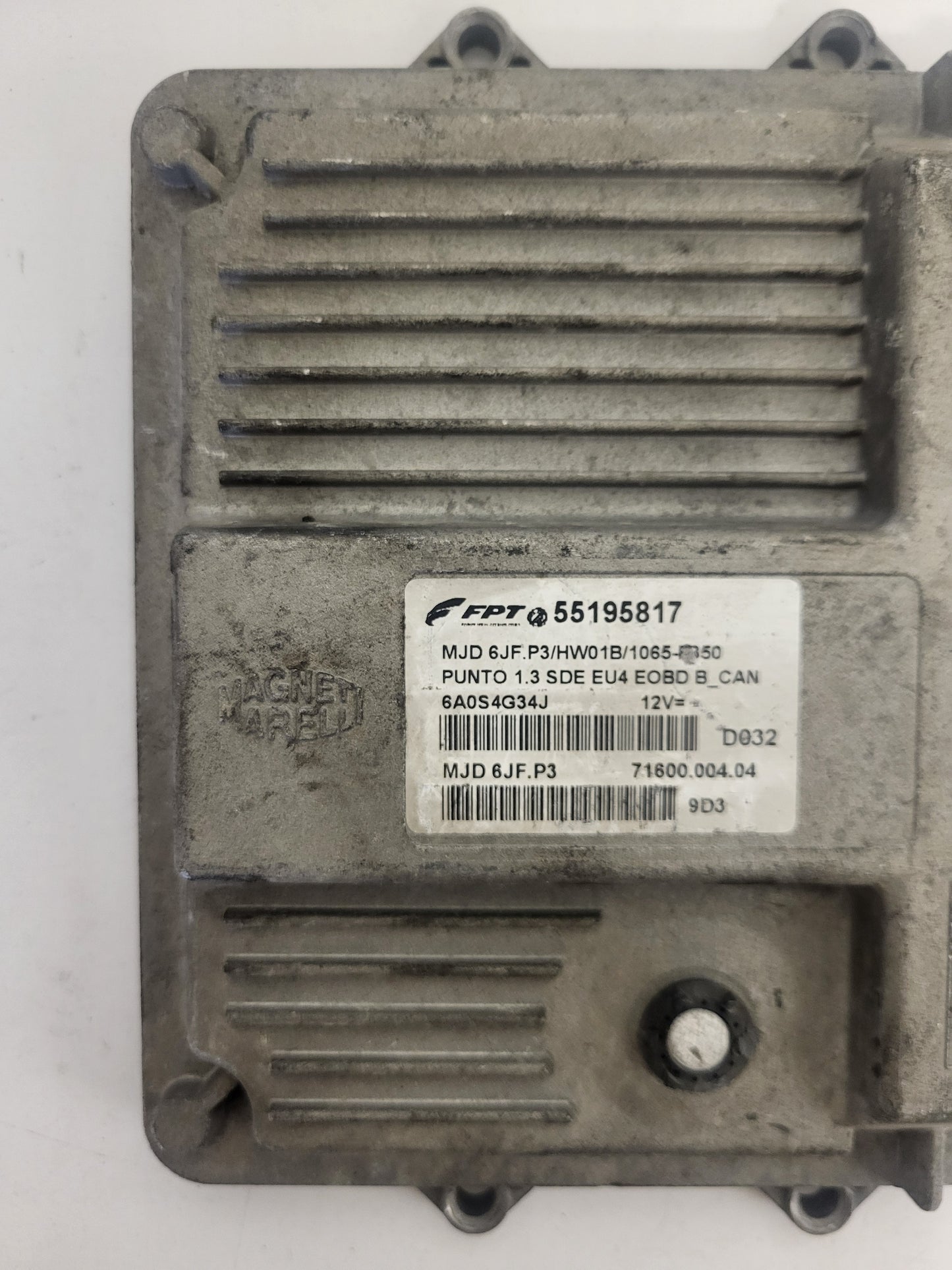 FIAT PUNTO ECU / MJD 6JF.P3 / 55195817 / HW1BM / 71600.053.00 / MAGNETI MARELLI