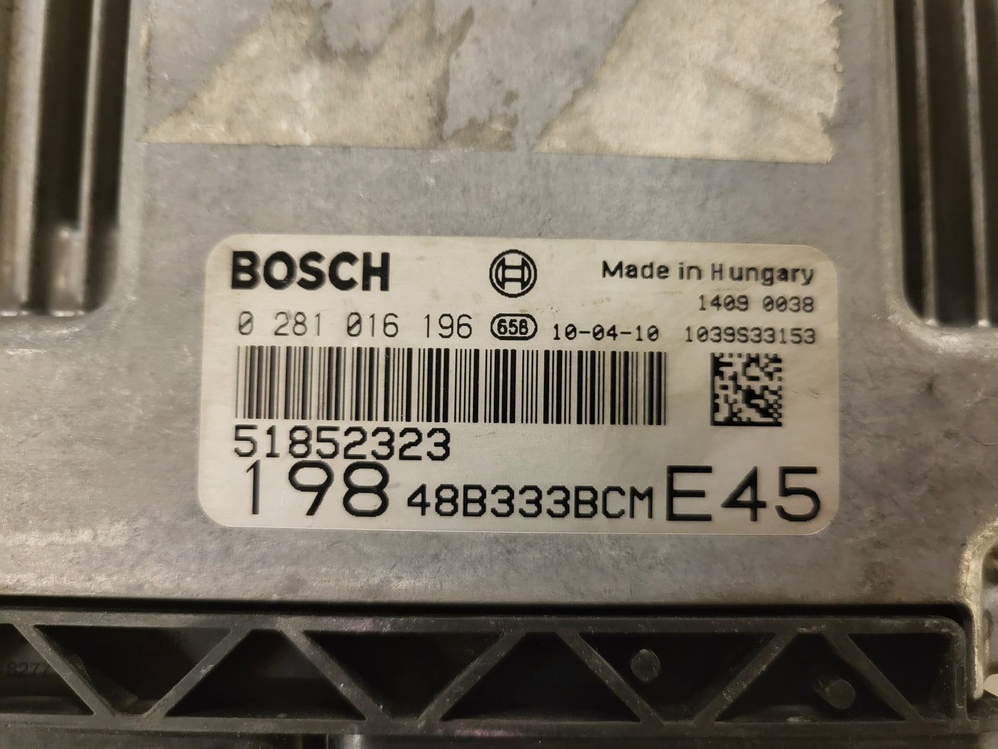 FIAT BRAVO 2 1.6 MULTIJET / 0281016196 / 51852323 / BOSCH