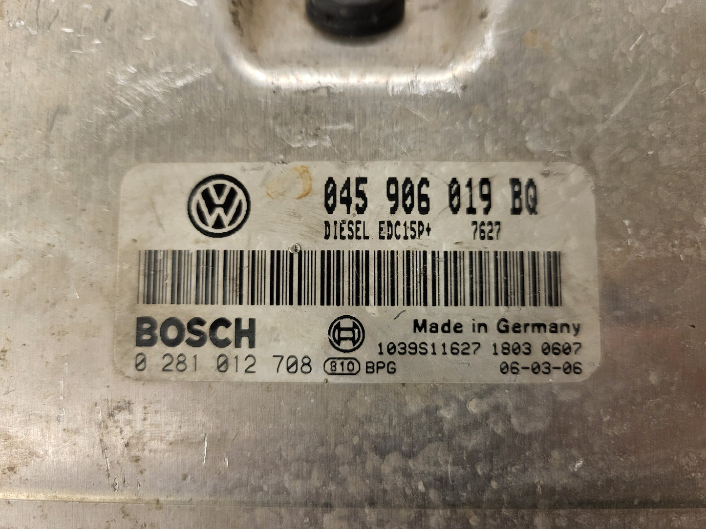 VW POLO SEAT IBIZA 1.4 TDI ECU / 045906019BQ / 0281012708 / EDC15P+ / BOSCH