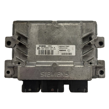 RENAULT ECU / S120201105 / S120201105A / SIM32 / 8200417597 / 8200400246 - B12-20 - 1