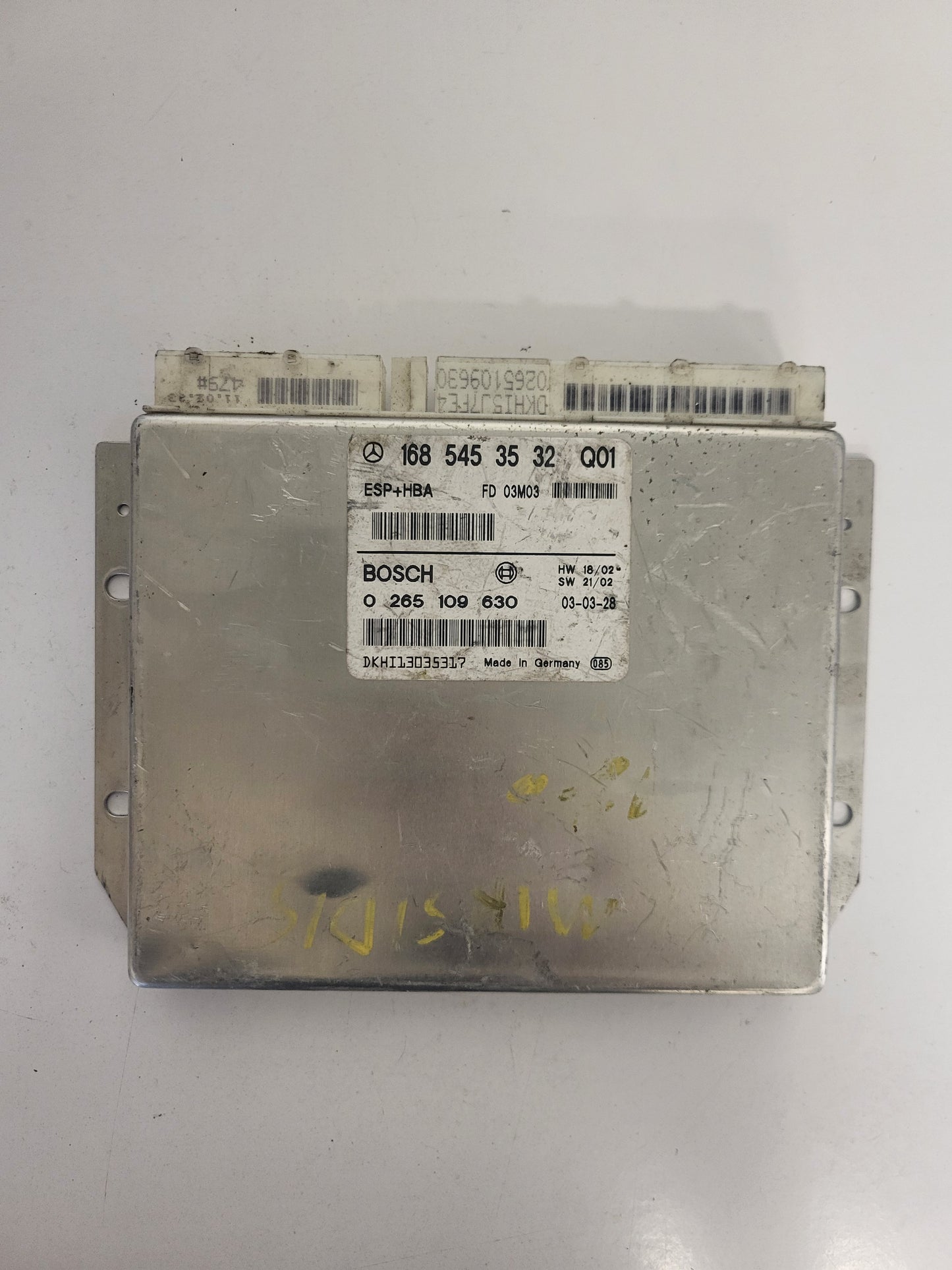 MERCEDES-BENZ A CLASS W168 ESP ECU / 1685453532 / 0265109630 / BOSCH ESP+HBA