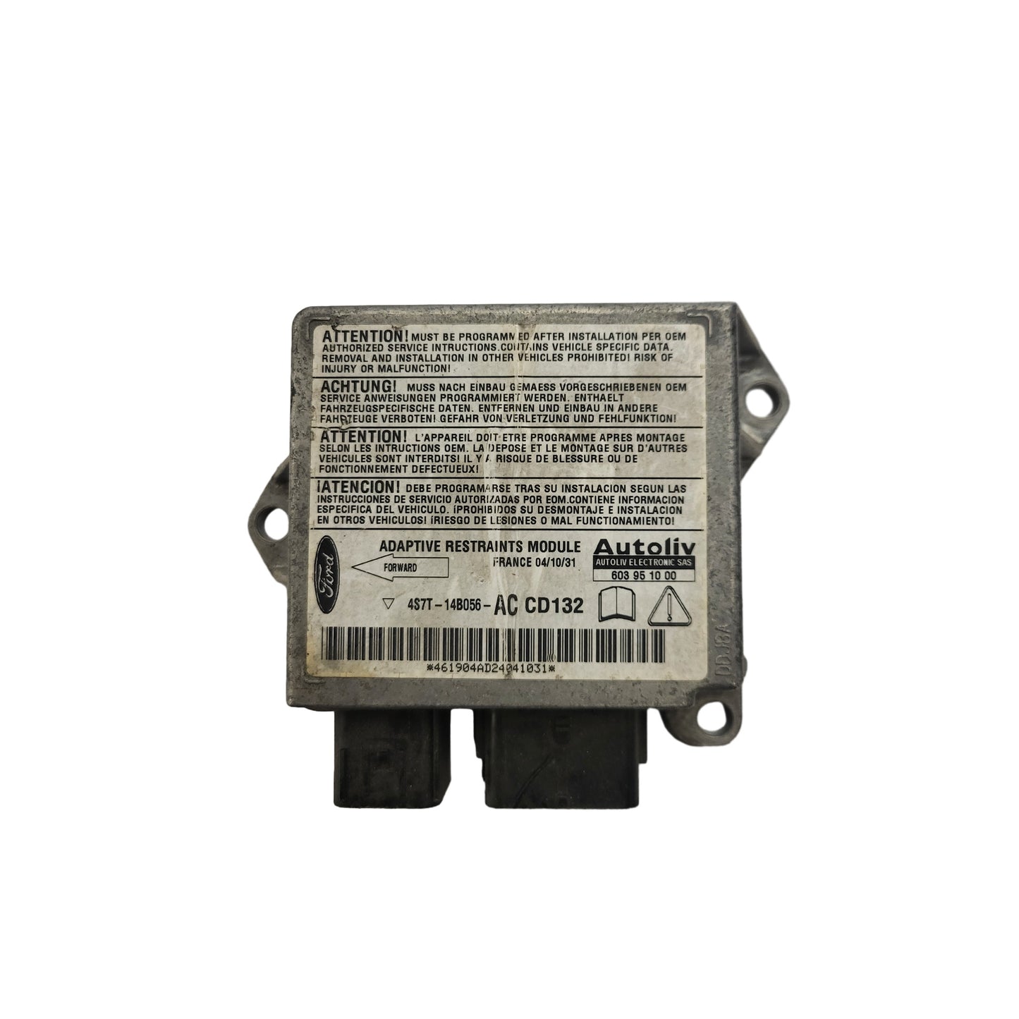 FORD MONDEO MK3 ECU MODULE / 4S7T-14B056-AC / 4S7T14B056AC / CD132