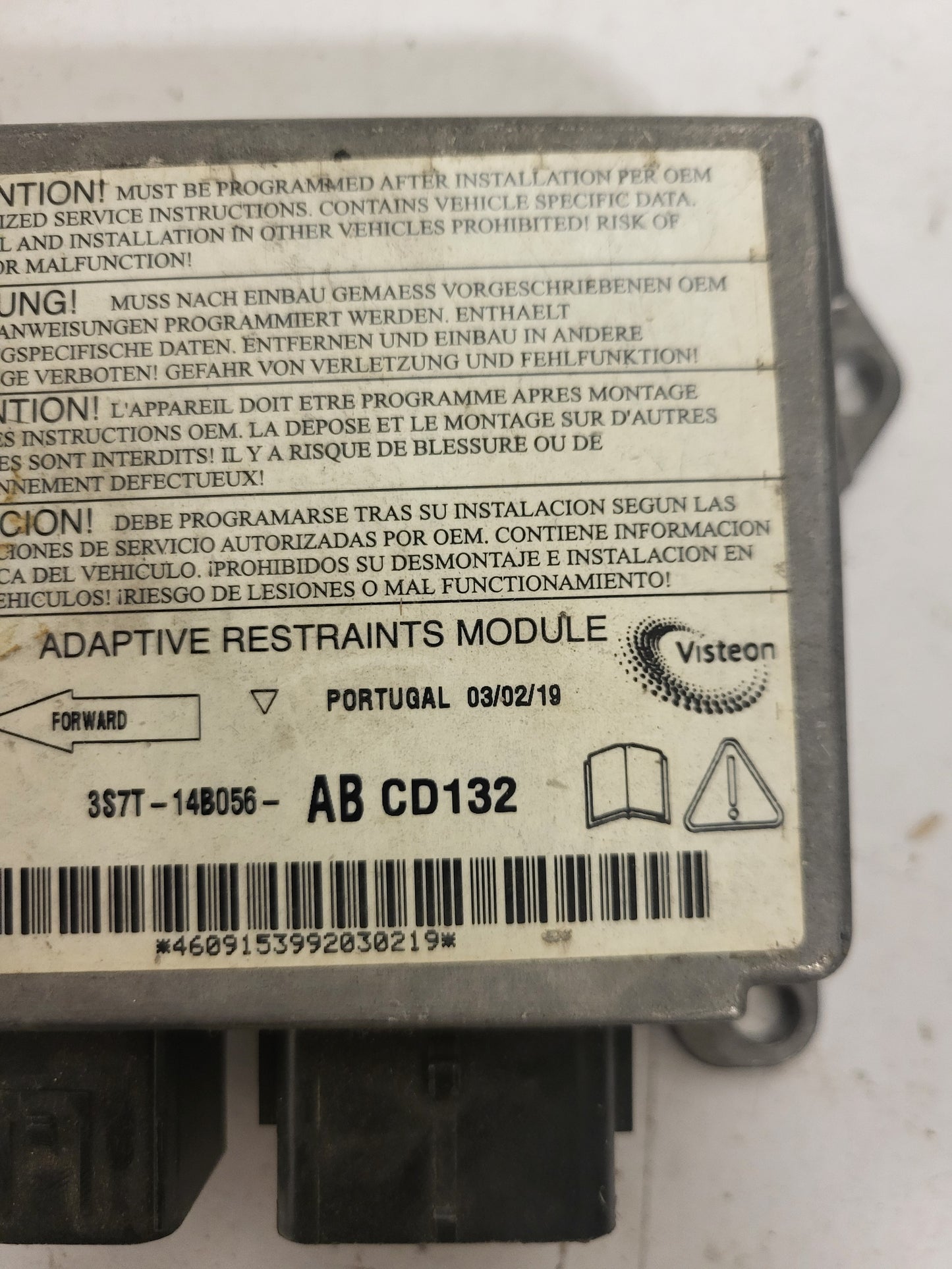 FORD MONDEO MK3 ECU MODULE / 4S7T-14B056-AC / 4S7T14B056AC / CD132