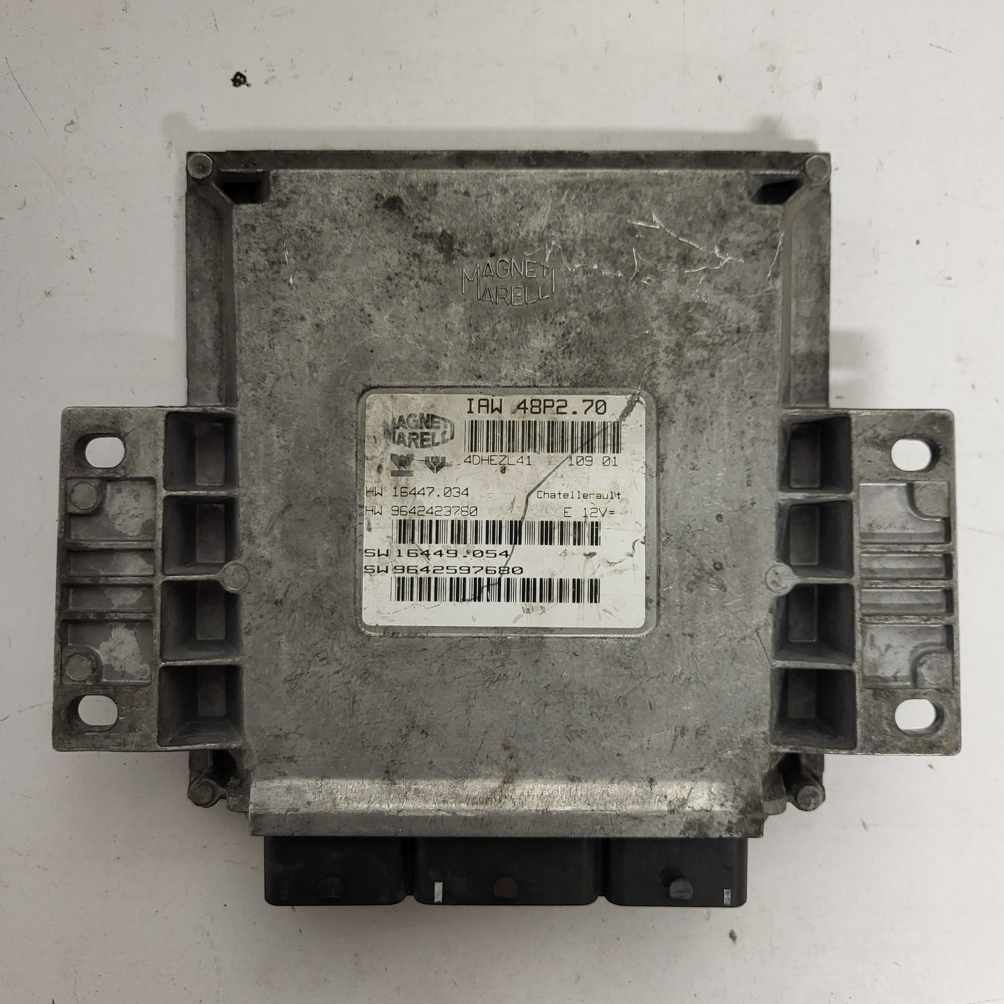 PEUGEOT 206 ECU / IAW 48P2.70 / 9642597680 / 9642423780 / MAGNETI MARELLI