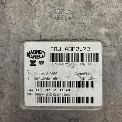 PEUGEOT CITROEN ECU / IAW 48P2.72 / SW 9648568480 / HW 9645989480 / MAGNETI MARELLI