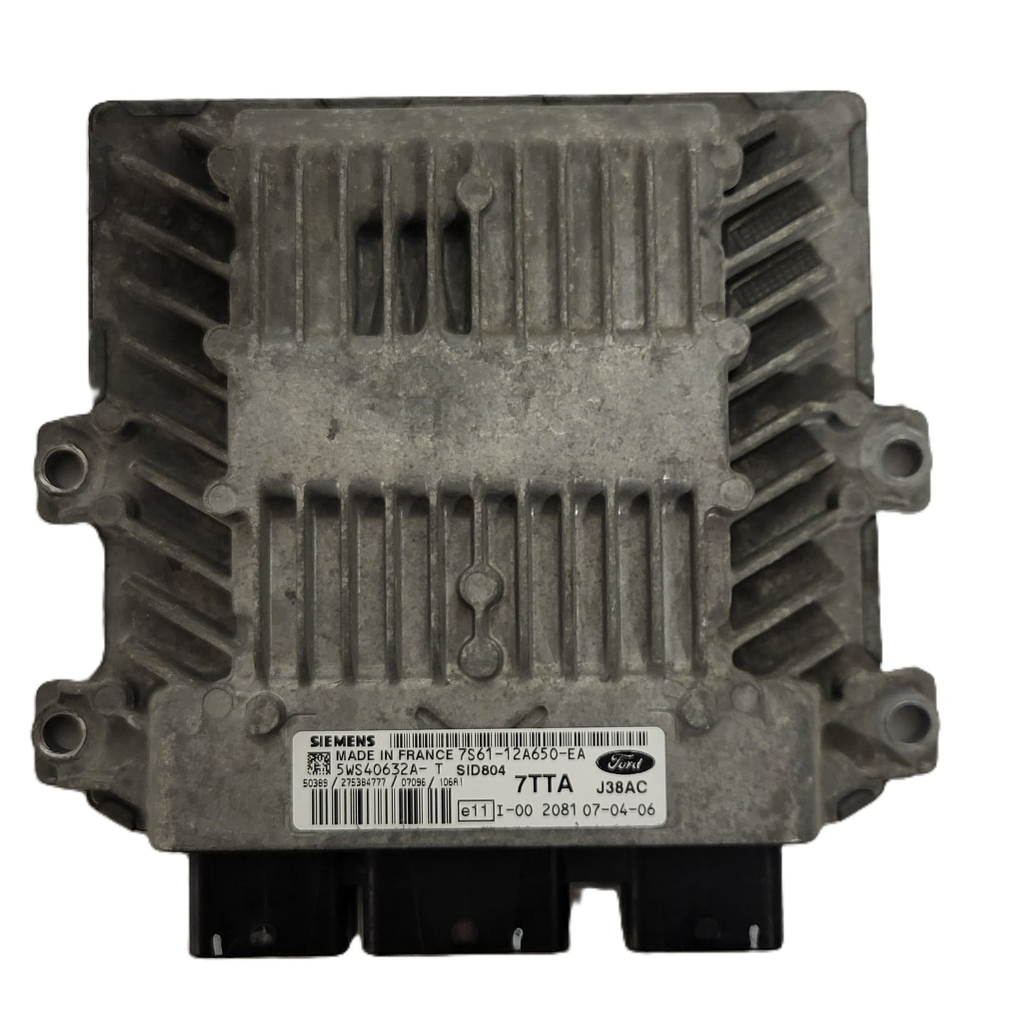 FORD FIESTA 1.4 TDCI ECU / 7S61-12A650-EA / 5WS40632A-T / 7TTA / SID804 / J38AC