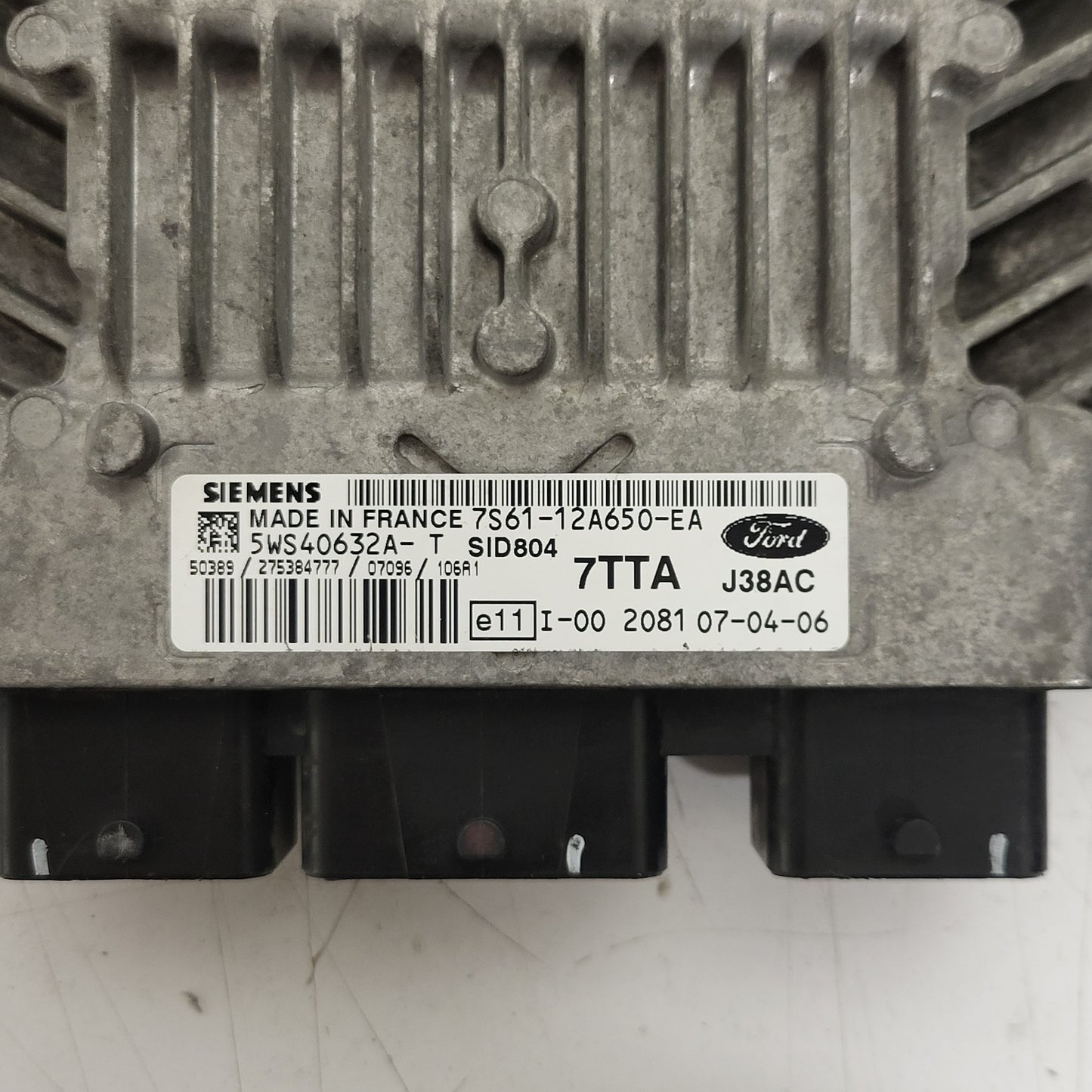FORD FIESTA 1.4 TDCI ECU / 7S61-12A650-EA / 5WS40632A-T / 7TTA / SID804 / J38AC