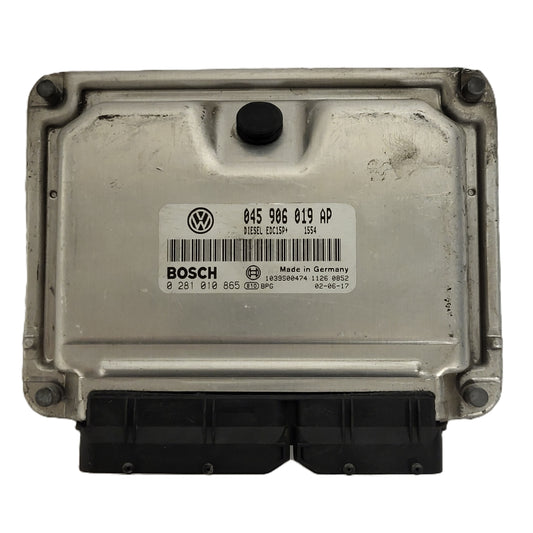 VW GOLF POLO ECU / 045906019AP / 0281010865 / EDC15P+ / BOSCH - B13-15 - 1