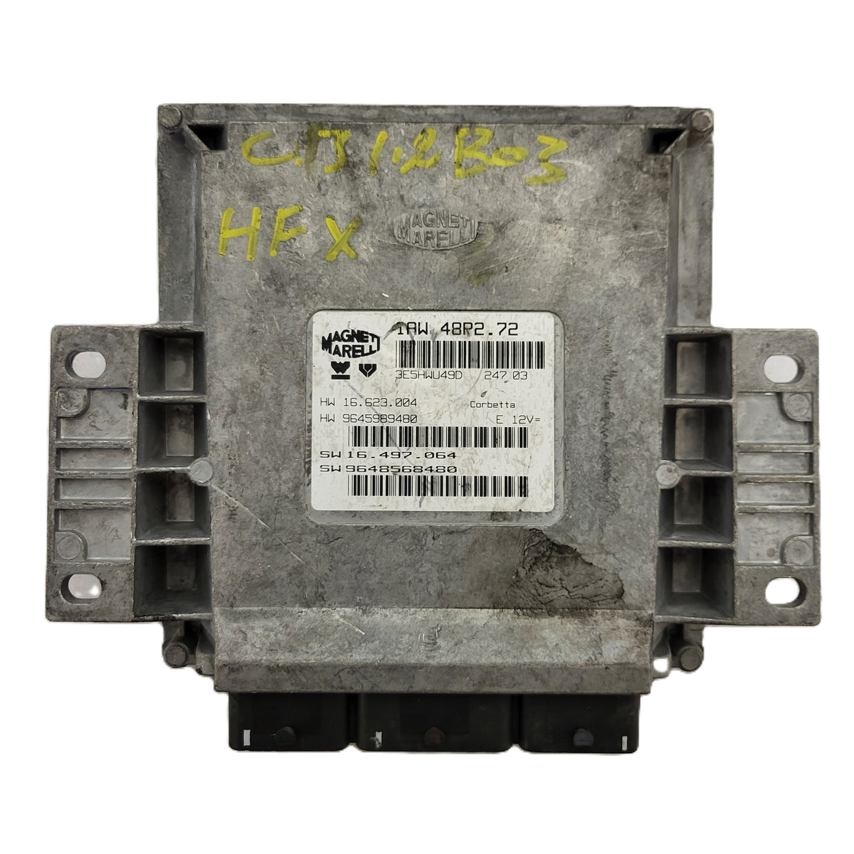 PEUGEOT CITROEN ECU / IAW 48P2.72 / SW 9648568480 / HW 9645989480 / MAGNETI - B13-16 - 1