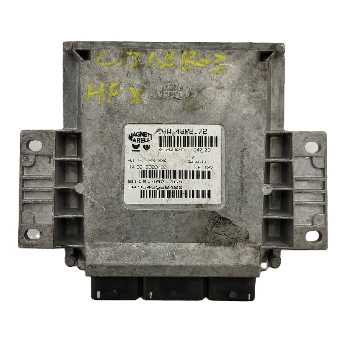 PEUGEOT CITROEN ECU / IAW 48P2.72 / SW 9648568480 / HW 9645989480 / MAGNETI MARELLI