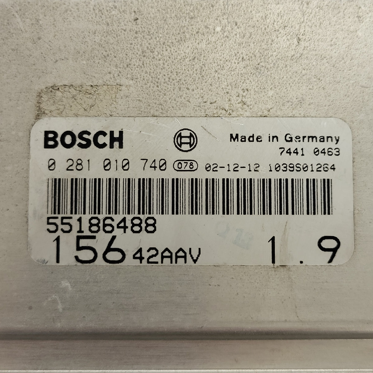 ALFA ROMEO 156 ECU / 0281010740 / 55186488 / BOSCH - B13-18 - 2