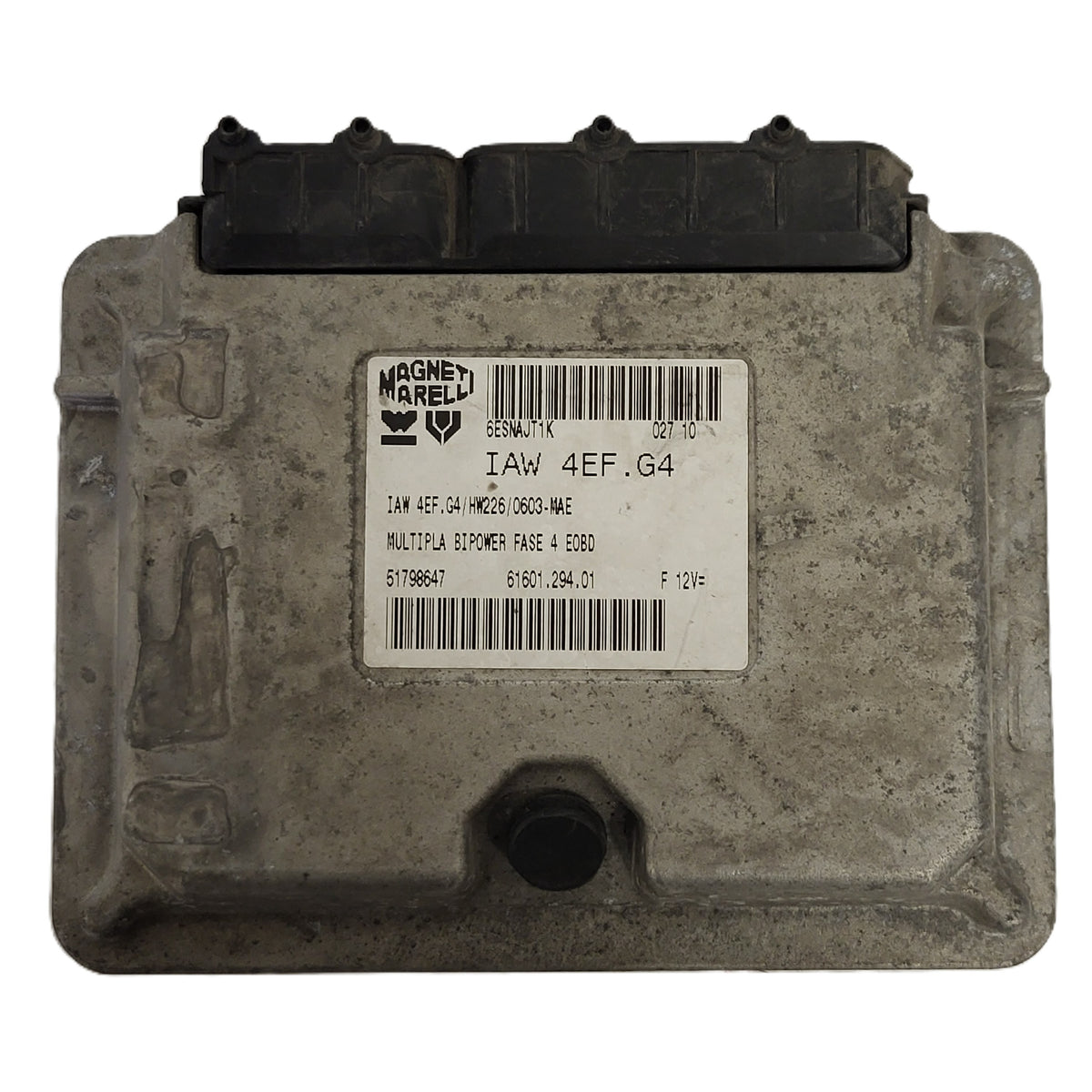 FIAT MULTIPLA ECU IAW 4EF.G4 / 51798647 / 61601.294.01 / HW226 / MAGNETI MARELLI - B13-19 - 1