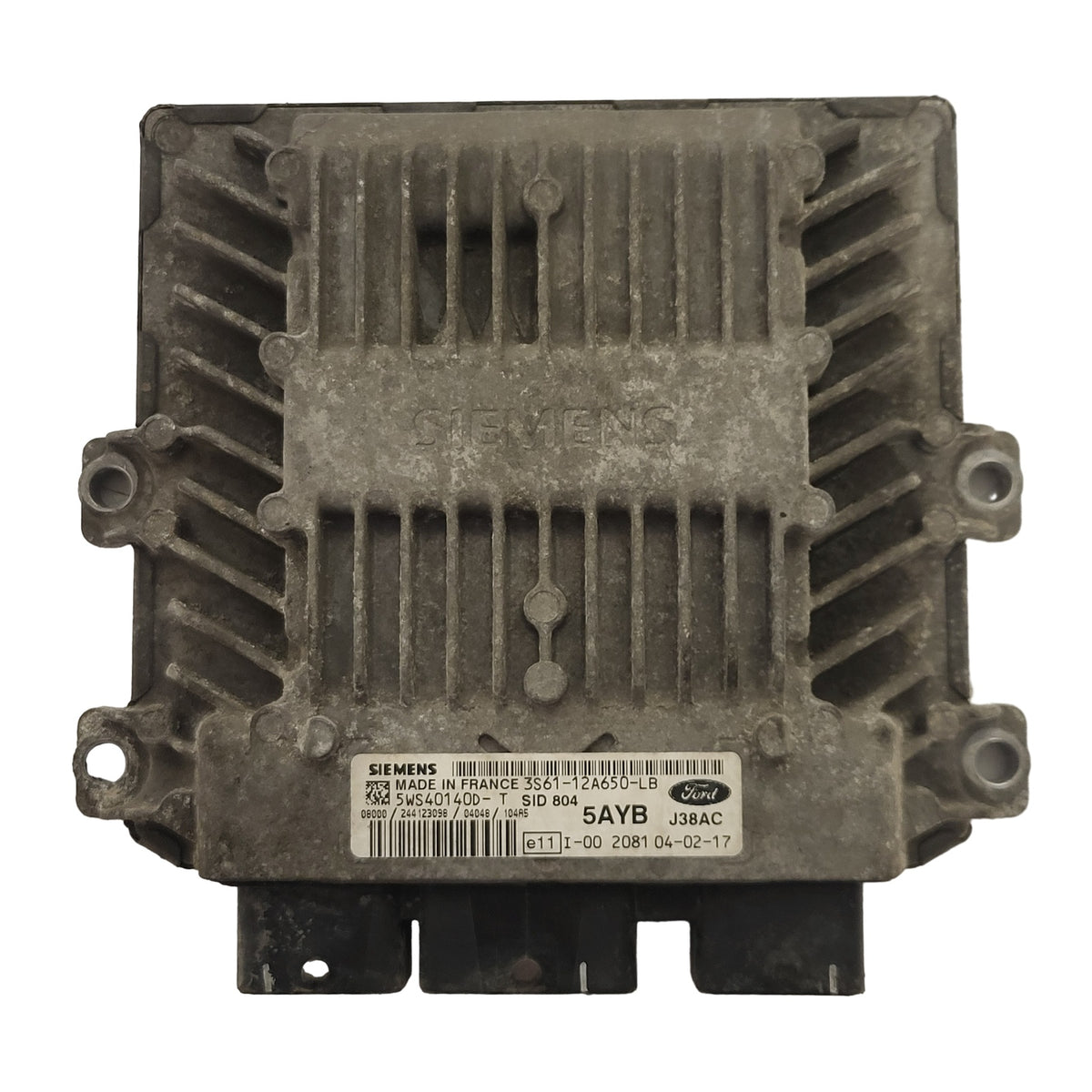 FORD FIESTA 1.4 ECU / 3S61-12A650-LB / 5WS40140D-T / SID804 / 5AYB J38AC - B13-21 - 1