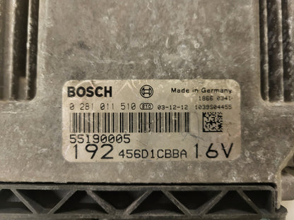 FIAT STILO ECU / 0281011510 / 55190005 / BOSCH