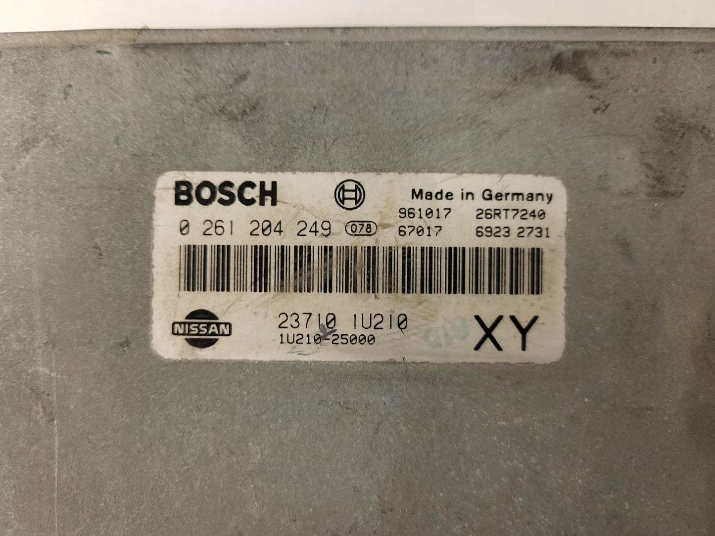 NISSAN MICRA ECU / 0261204249 / 237101U210 / 23710-1U210 / 1U210-25000 XY BOSCH