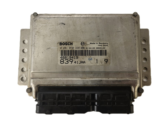LANCIA LYBRA 1.9 JTD ECU / 0281010338 / 46819419 / BOSCH