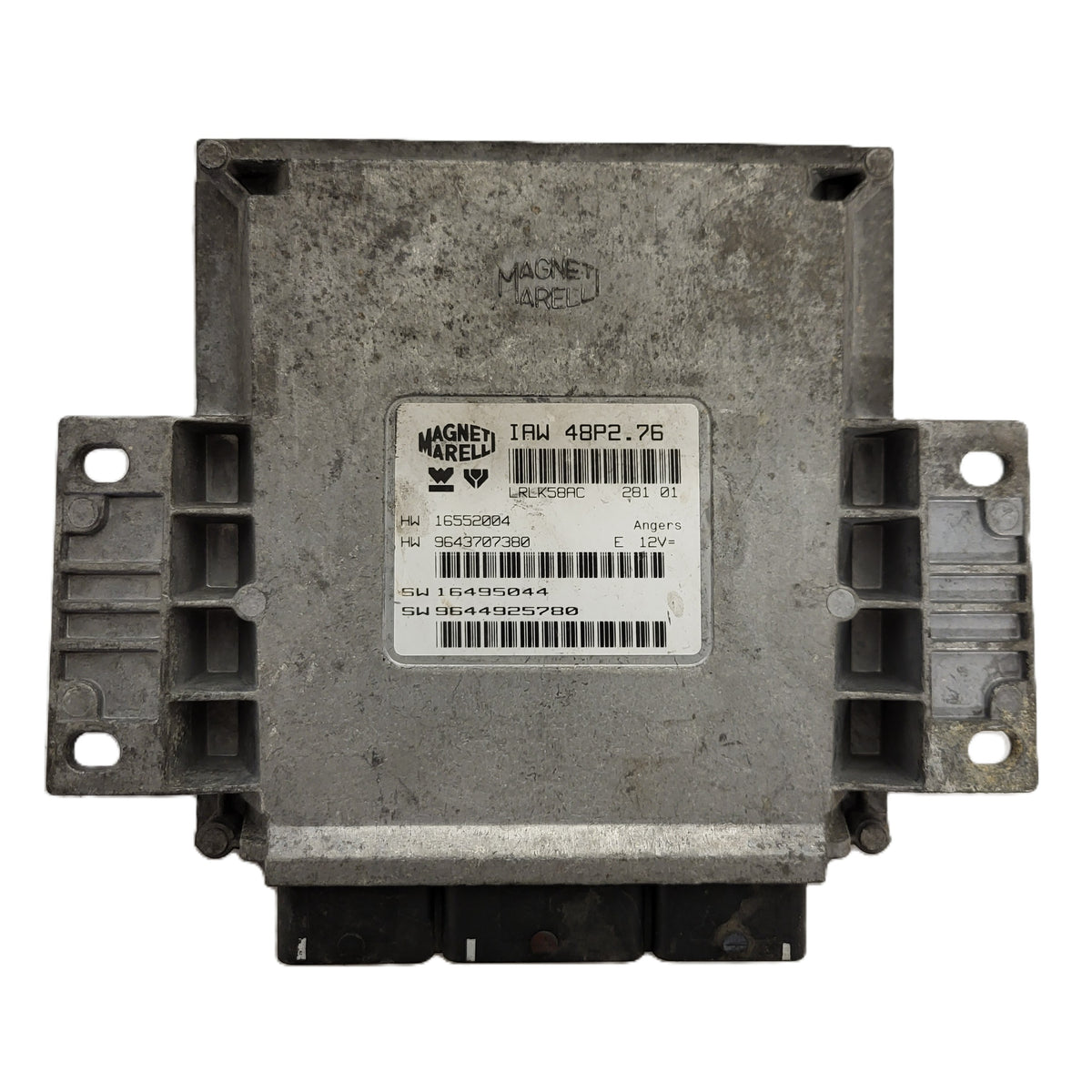PEUGEOT 206 ECU / IAW 48P2.76 / 9643707380 / 9644925780 / MAGNETI MARELLI - B14-13 - 3