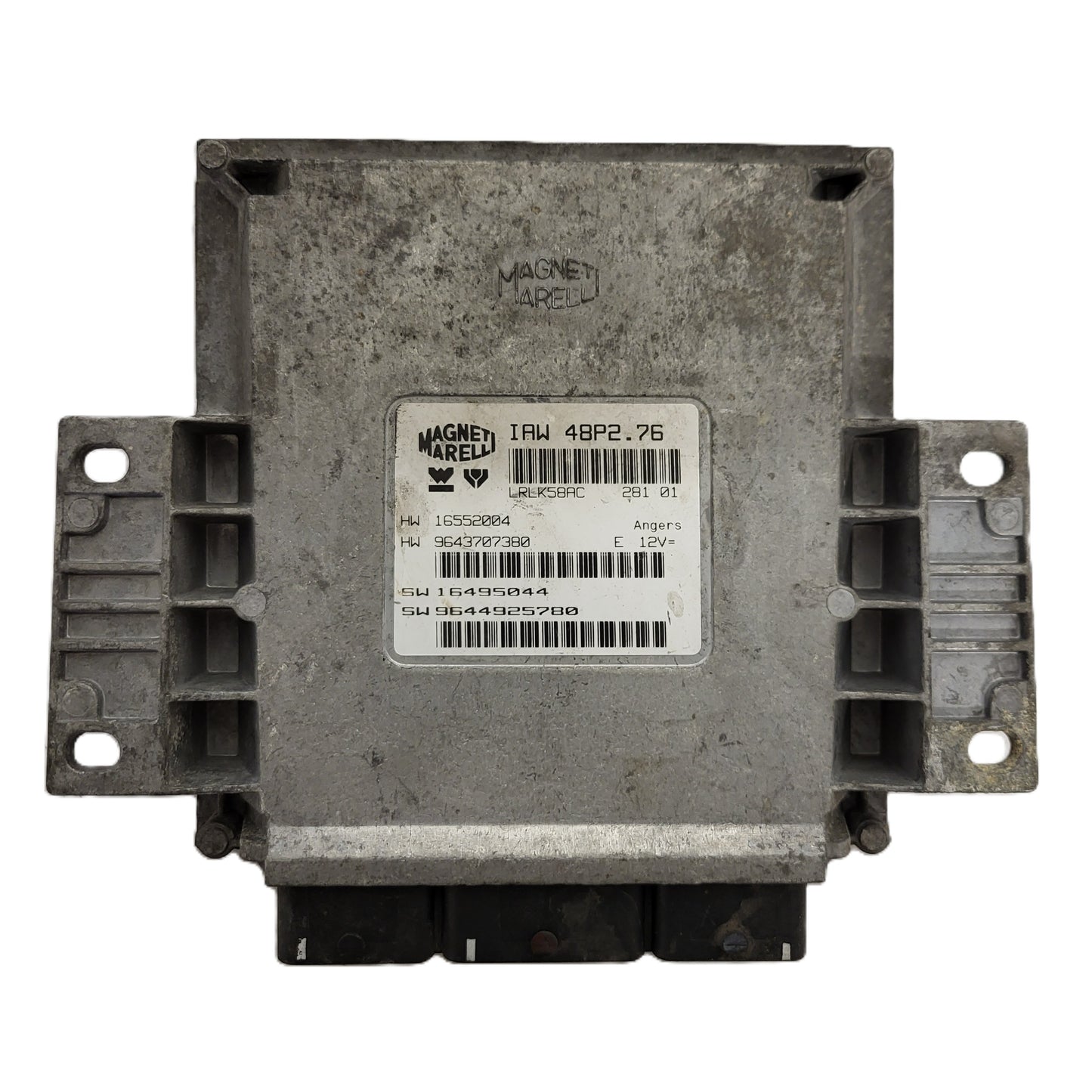 PEUGEOT 206 ECU / IAW 48P2.76 / 9643707380 / 9644925780 / MAGNETI MARELLI