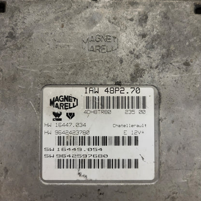 PEUGEOT 206 ECU / IAW 48P2.70 / 9642597680 / 9642423780 / MAGNETI MARELLI
