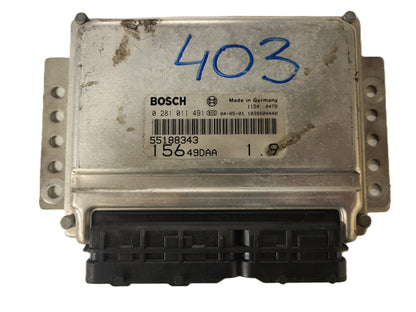 ALFA ROMEO 156 ECU / 0281011491 / 55188343 / BOSCH