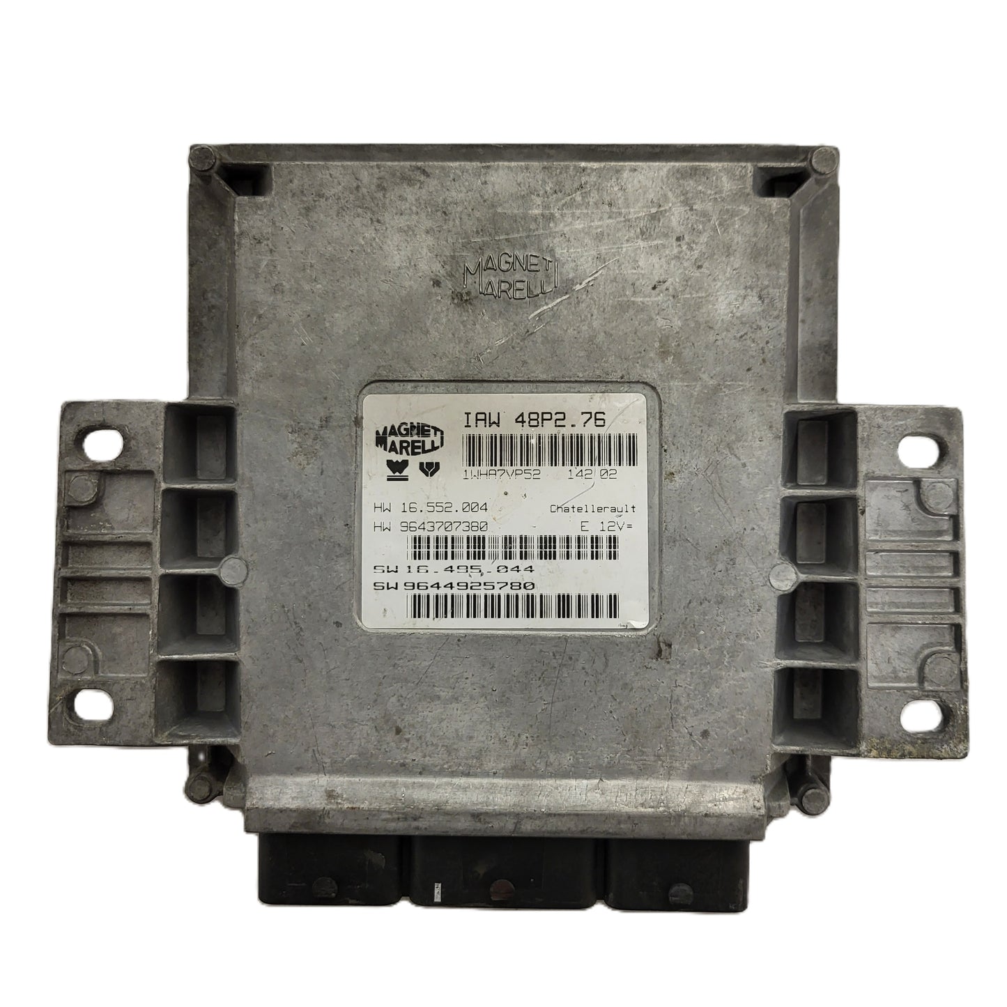 PEUGEOT 206 ECU / IAW 48P2.76 / 9643707380 / 9644925780 / MAGNETI MARELLI