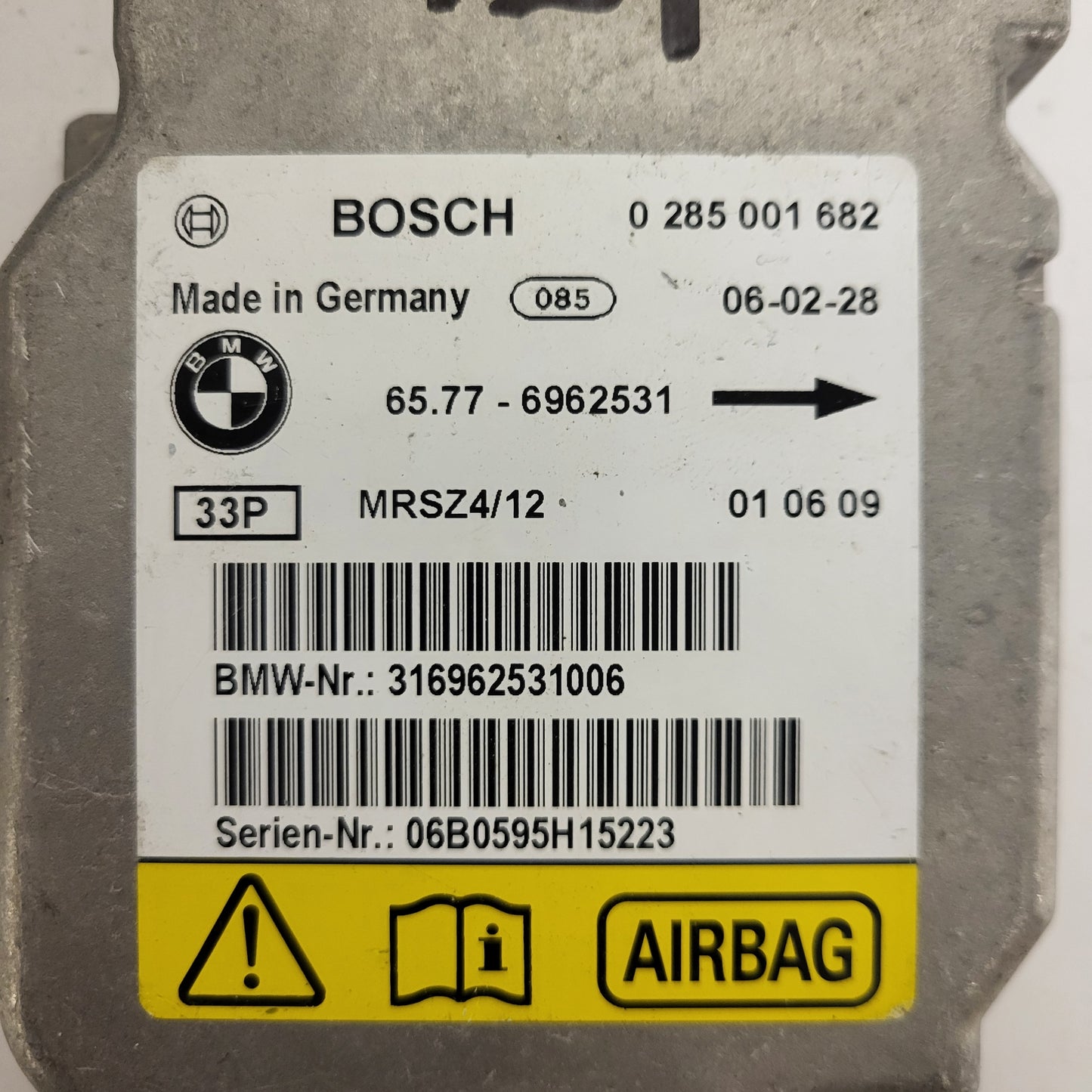 MINI COOPER ONE R50 R53 R52 MODULE ECU / 0285001682 / 65.77-6962531 / MRSZ4/12