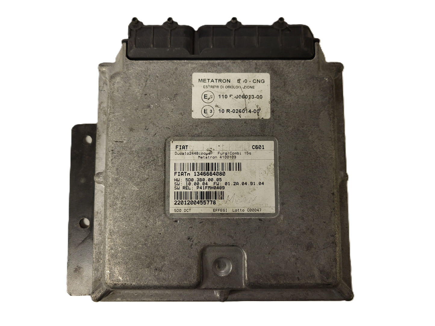 FIAT DUCATO GPL ECU / 1346664080 / 4100103 / 5D03B00005 / METATRON BOXER JUMPER