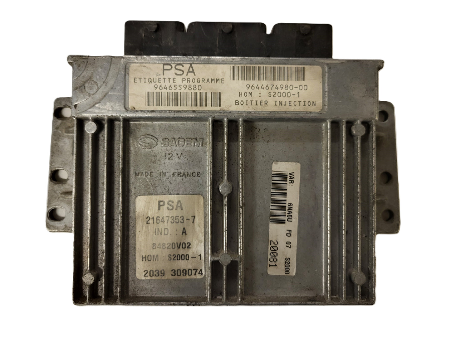 CITROEN PSA ECU 9646559880 / 9644674980-00 / 21647353-7 / SAGEM