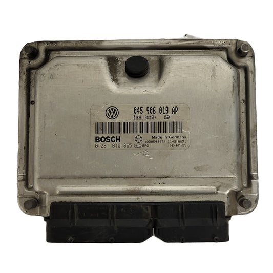 VW GOLF POLO ECU / 045906019AP / 0281010865 / EDC15P+ / BOSCH - B15-13 - 1