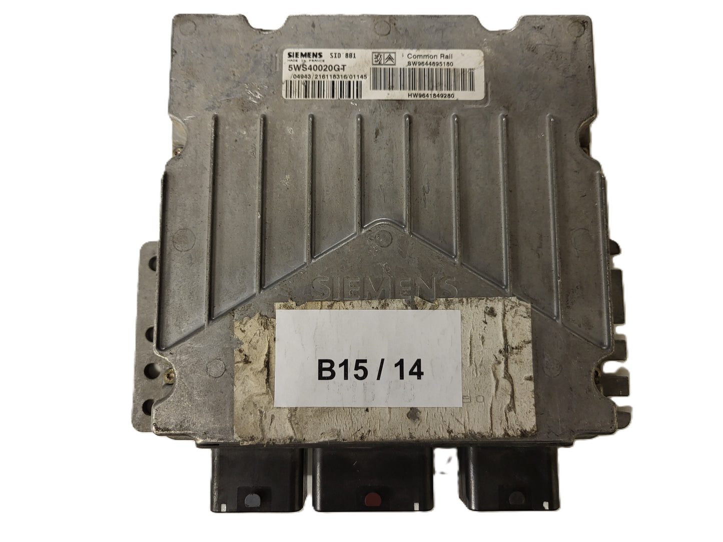 PEUGEOT ECU / 5WS40020G-T / SW9644895180 / HW9641849280 / SIEMENS