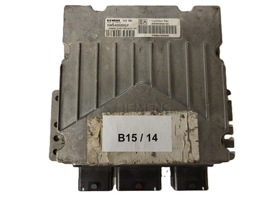 PEUGEOT ECU / 5WS40020G-T / SW9644895180 / HW9641849280 / SIEMENS