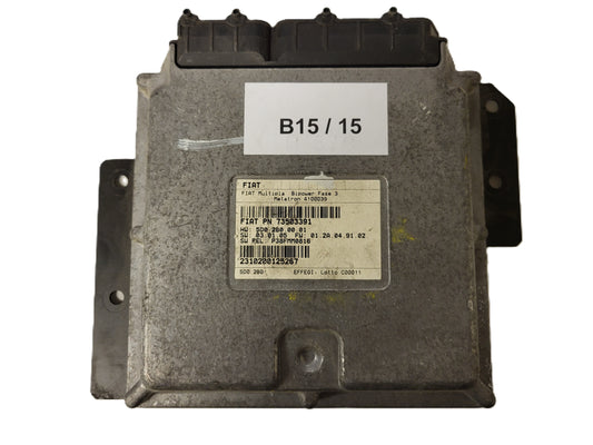 FIAT MULTIPLA BIPOWER ECU / 73503391 / 4100039 / 5D02B00001 / METATRON