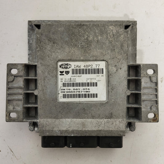 PEUGEOT 206 ECU / IAW 48P2.77 / 9655757180 / 9645989480 / MAGNETI MARELLI - B15-20 - 1