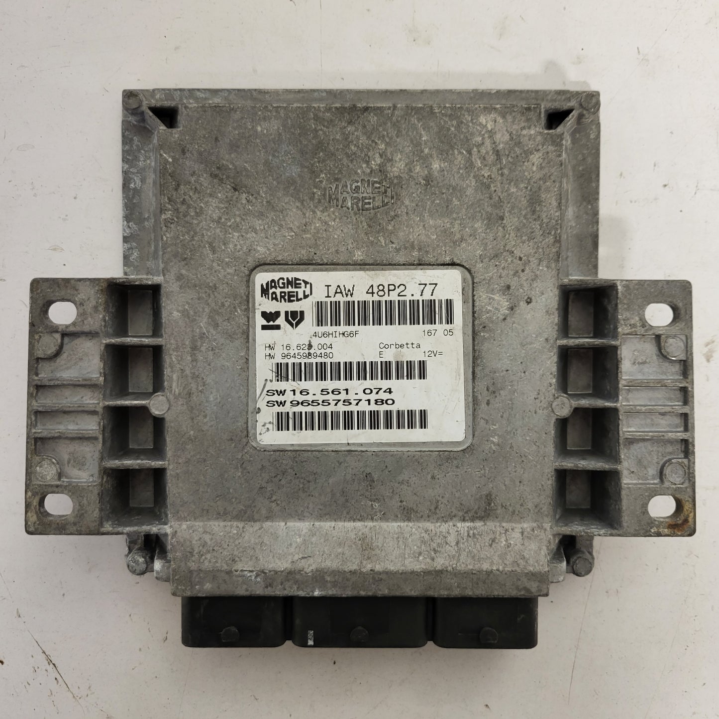 PEUGEOT 206 ECU / IAW 48P2.77 / 9655757180 / 9645989480 / MAGNETI MARELLI