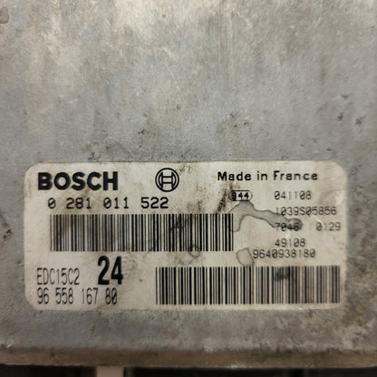 3x Fiat Ulisse 807 C8 ECU / 0281011522 / 9650932080 / 9640938180 / EDC15C2 / BOSCH BULK STOCK
