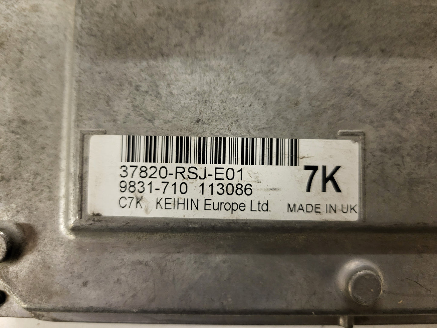HONDA CIVIC ECU / 37820-RSJ-E01 / 9831-710 / 7K / KEIHIN