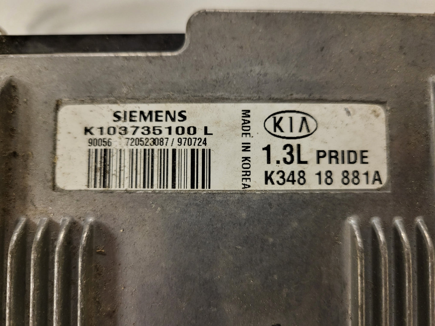 KIA PRIDE 1.3 ECU / K34818881A / K103735100L / SIEMENS