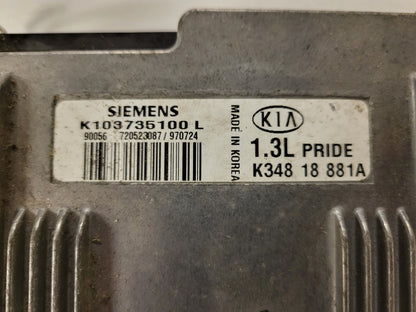 KIA PRIDE 1.3 ECU / K34818881A / K103735100L / SIEMENS