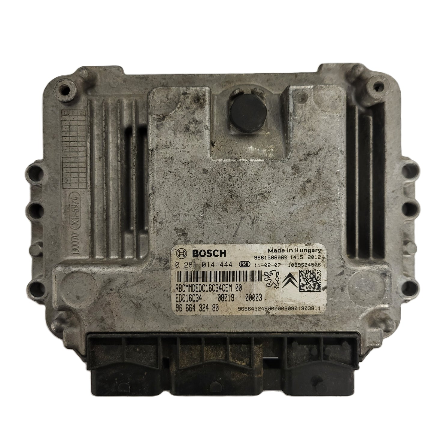 CITROEN C5 ECU / 0281014444 / EDC16C34 / 9666432480 / 9661586080 / BOSCH
