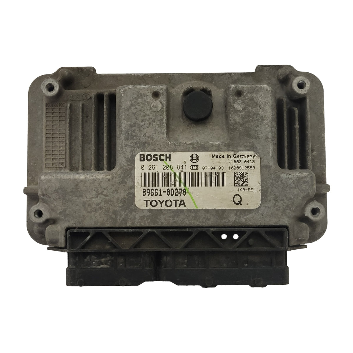 TOYOTA YARIS 1KR-FE ECU / 0261208841 / 89661-0D270 / BOSCH - B16-16 - 1
