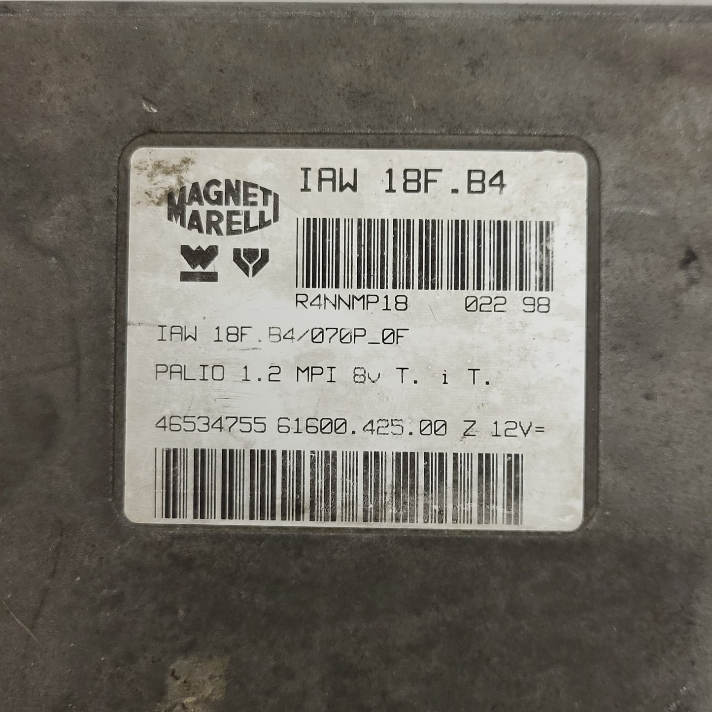 Fiat Palio 1.2 ECU / 46534755 / IAW 18F.B4 / 61600.425.00 / MAGNETI MARELLI
