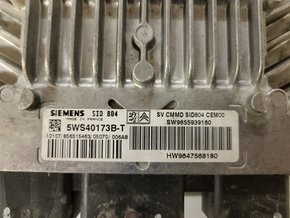 CITROEN ECU / 5WS40173B-T / 9655939180 / 9647568180 / SIEMENS
